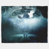 ALIEN ABDUCTION FLEECEDECKE (Vorderseite (Horizontal))