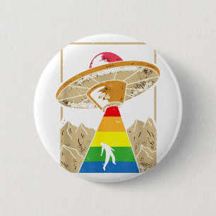Alien Abduction Gay Pride Gaylien Lgbt Button