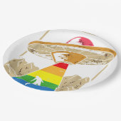 Alien Abduction Gay Pride Gaylien Lgbt Pappteller (Schrägansicht)