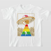 Alien Abduction Gay Pride Gaylien Lgbt T-Shirt (Ablage )