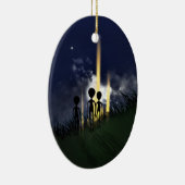 Alien Abduction Ornament (beidseitig) (Rechts)
