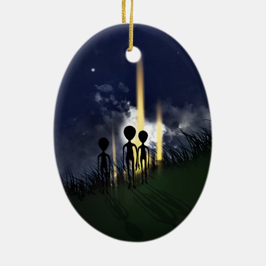 Alien Abduction Ornament (beidseitig) (Hinten)