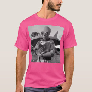 Alien Abduction Possum Ufo Possum Meme Funnyfits70 T-Shirt