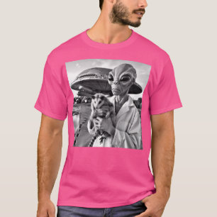 Alien Abduction Possum Ufo Possum Meme Funnyfits70 T-Shirt