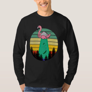 Alien Abduction Retro Vintag Ufo Flying Saucer T-Shirt