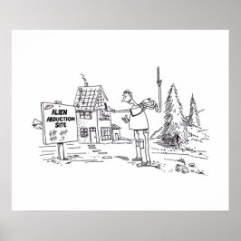Alien Abduction Site Gloss Poster