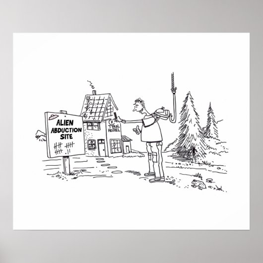 Alien Abduction Site value matte poster (Vorne)