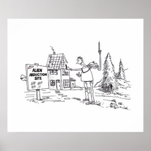 Alien Abduction Site value matte poster