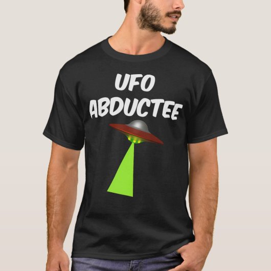 Alien Abduction Ufo Design T-Shirt (Vorderseite)