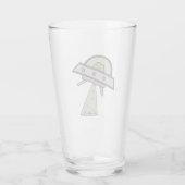 Alien Abduction UFO Flying Saucer Glas (Rückseite)