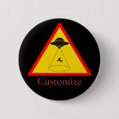 Alien Abduction UFO Thunder_Cove Button (Vorderseite)