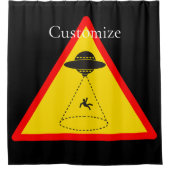 Alien Abduction UFO Thunder_Cove Duschvorhang (Vorderseite)