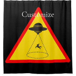Alien Abduction UFO Thunder_Cove Duschvorhang