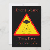 Alien Abduction UFO Thunder_Cove Einladung (Vorderseite)