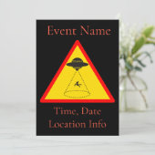 Alien Abduction UFO Thunder_Cove Einladung (Stehend Vorderseite)