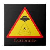 Alien Abduction UFO Thunder_Cove Fliese (Vorderseite)