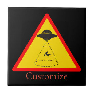 Alien Abduction UFO Thunder_Cove Fliese