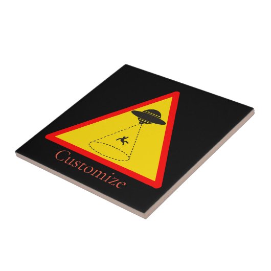 Alien Abduction UFO Thunder_Cove Fliese (Seite)