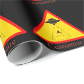 Alien Abduction UFO Thunder_Cove Geschenkpapier (Rolleneckpunkt)