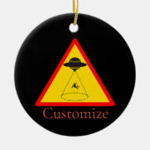 Alien Abduction UFO Thunder_Cove Keramik Ornament (Vorne)