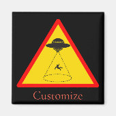 Alien Abduction UFO Thunder_Cove Magnet (Vorne)