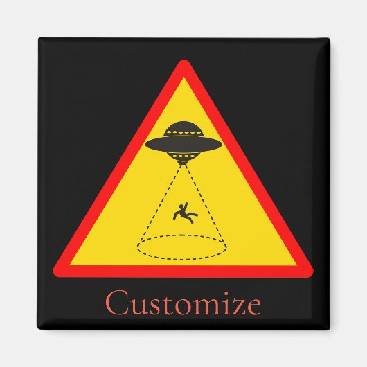 Alien Abduction UFO Thunder_Cove Magnet (Vorne)