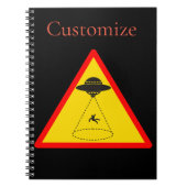 Alien Abduction UFO Thunder_Cove Notizblock (Vorderseite)