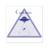 Alien Abduction UFO Thunder_Cove Permastempel (Design)