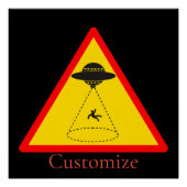 Alien Abduction UFO Thunder_Cove Poster (Vorderseite)