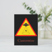 Alien Abduction UFO Thunder_Cove Postkarte (Stehend Vorderseite)