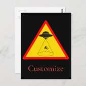 Alien Abduction UFO Thunder_Cove Postkarte (Vorne/Hinten)