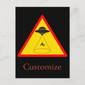 Alien Abduction UFO Thunder_Cove Postkarte (Vorderseite)