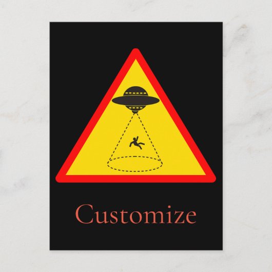 Alien Abduction UFO Thunder_Cove Postkarte (Vorderseite)