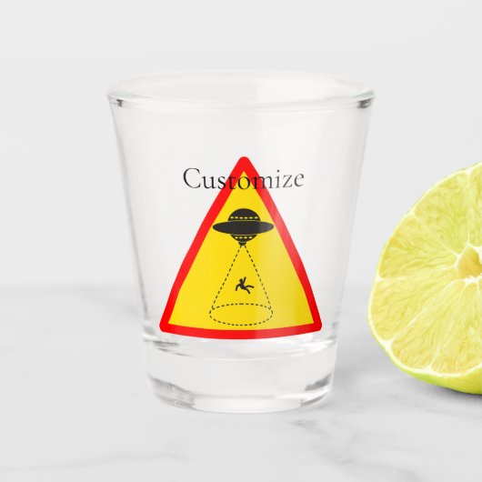 Alien Abduction UFO Thunder_Cove Schnapsglas (Vorderseite)