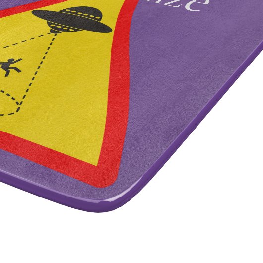 Alien Abduction UFO Thunder_Cove Schneidebrett (Ecke)