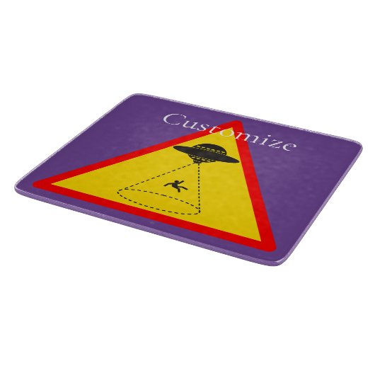 Alien Abduction UFO Thunder_Cove Schneidebrett (Ecke)