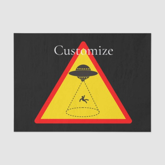 Alien Abduction UFO Thunder_Cove Seidenpapier (Vorderseite)
