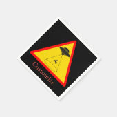 Alien Abduction UFO Thunder_Cove Serviette (Ecke)