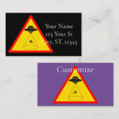 Alien Abduction UFO Thunder_Cove Visitenkarte (Vorne/Hinten)