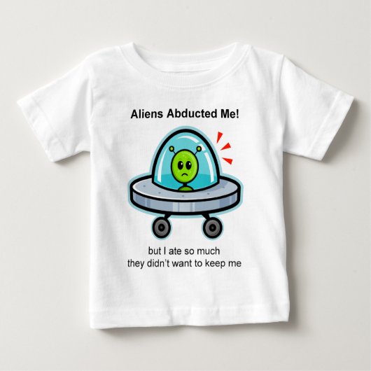Alien-Abduktion Baby T-shirt (Vorderseite)