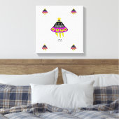 Alien-Abduktion eingewickelte Leinwand (Insitu (Schlafzimmer))