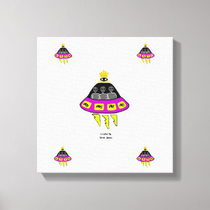 Alien-Abduktion eingewickelte Leinwand