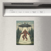 Alien Abduktion von Bigfoot Magnet (In Situ (Geschirrspüler))