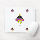 Alien-Abduktions-Mausunterlage Mousepad (Mit Mouse)
