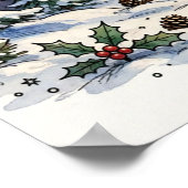 Alien-Abduktions-Weihnachtsbaum-Plakat Poster (Ecke)