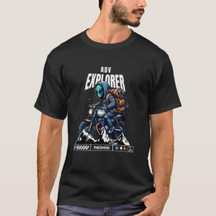 Alien-Abenteuer-Bike auf Tour! Motorradfahrer-Gesc T-Shirt