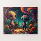 Alien Adventure in Fantasy Mushroom Forest Puzzle (Horizontal)