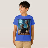 Alien Adventure Kackend Hund T-Shirt (Vorne ganz)