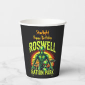 Alien Adventures starten hier in Roswell! Pappbecher (Rückseite)