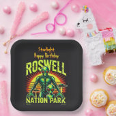 Alien Adventures starten hier in Roswell! Pappteller (Party)